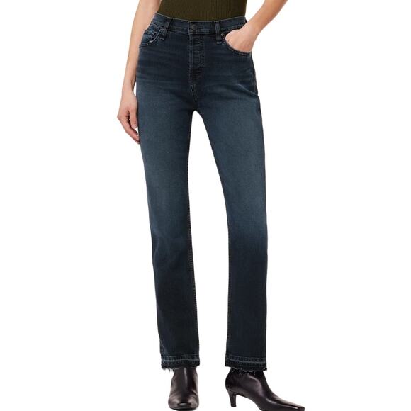 Hudson Jeans Holly high rise straight ankle dark blue size 27 - Picture 1 of 9